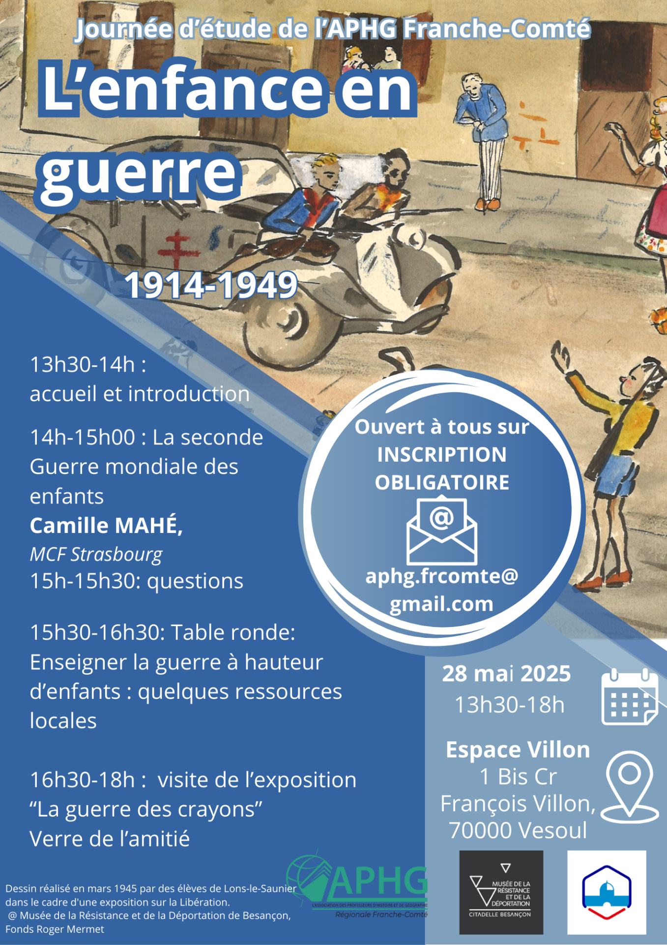 Affiche je enfance en guerre bleue v2